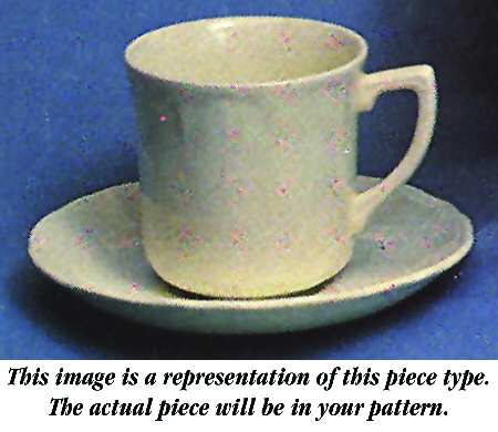 Fleur L'Orange Flat Cup & Saucer Set