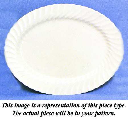 Cotswold Pink 13" Oval Serving Platter