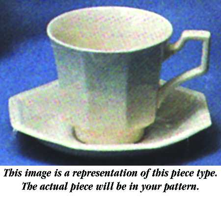 Jacobean Flat Cup & Saucer Set