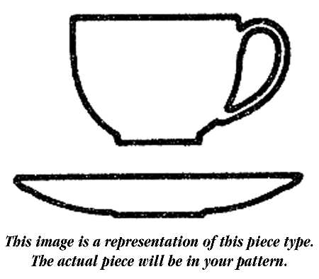 Cottage Flat Cup & Saucer Set