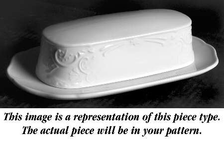 Springfield (Blue Flowers) 1/4 Lb Covered Butter