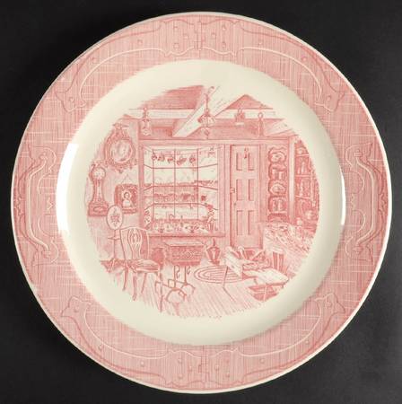 OLD CURIOSITY SHOP, THE (PINK) 12" Chop Plate (Round Platter)