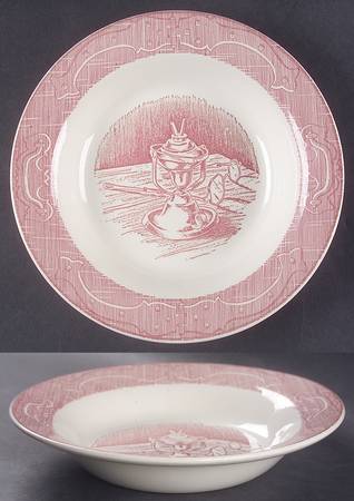 OLD CURIOSITY SHOP, THE (PINK) Rim Soup Bowl