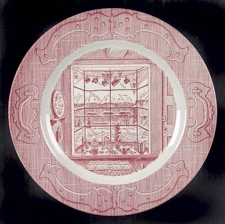 OLD CURIOSITY SHOP, THE (PINK) Luncheon Plate