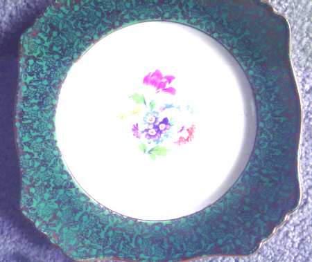RWI79 (Green) Square Salad Plate