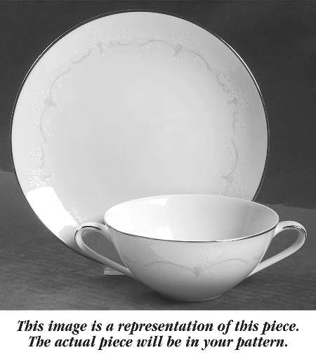 Belda Flat Cream Soup Bowl & Saucer Set