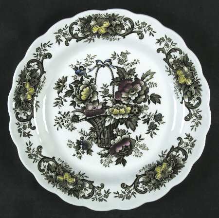 Old English Bouquet Green Multicolor by Ridgway (Ridgways)