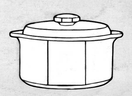Caprice (Octagonal) .75 Pt Round Covered Casserole