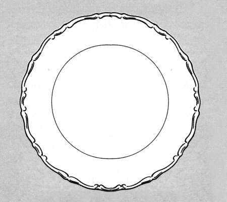 Fontainebleau Green Cake Plate