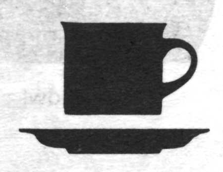 Gaiety Brown Flat Demitasse Cup & Saucer Set