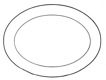 Nankin 15" Oval Serving Platter