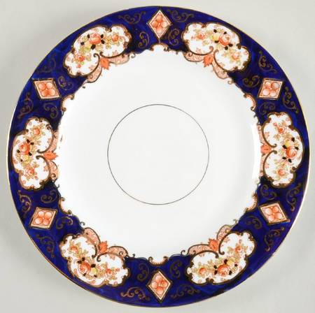 Heirloom (Crown China Stamp, Smooth) Luncheon Plate