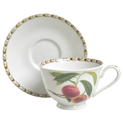 Hooker's Fruit (Fine China, Not Made in England) Footed Cup & Saucer Set
