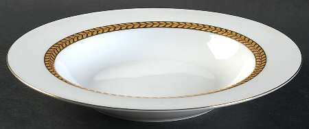 Imperial Gold Large Rim Soup Bowl