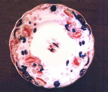 Arcadia Red and Blue (Scalloped) by Royal Staffordshire
