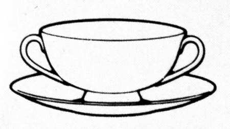 Radcliffe Footed Cream Soup Bowl & Saucer Set