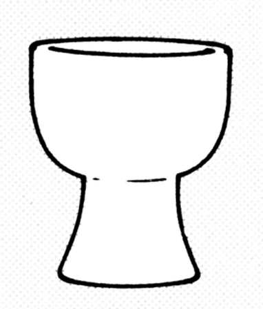 Sandsprite (Single Line Brown Trim) China Goblet