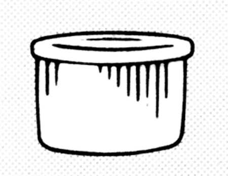 Sandsprite (Single Line Brown Trim) Ramekin
