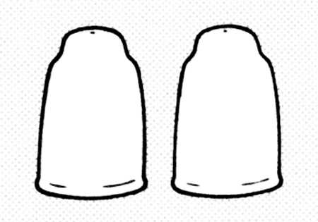 Will O' The Wisp (Single Green Line) Salt & Pepper Set