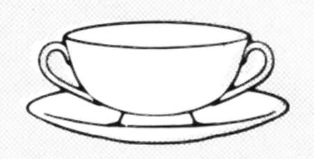Regalia Footed Cream Soup Bowl & Saucer Set