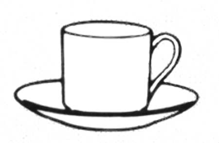 Musicale Flat Demitasse Cup & Saucer Set