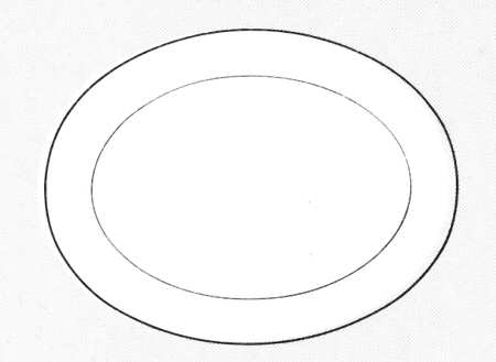 Charade 13" Oval Serving Platter