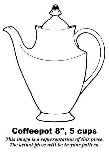 Gardenia Coffee Pot & Lid