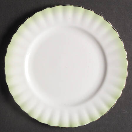 Rainbow Green Bread & Butter Plate