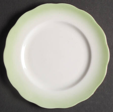 Rainbow Green Bread & Butter Plate