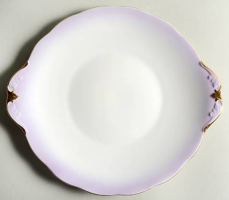 Rainbow Lavender Handled Cake Plate
