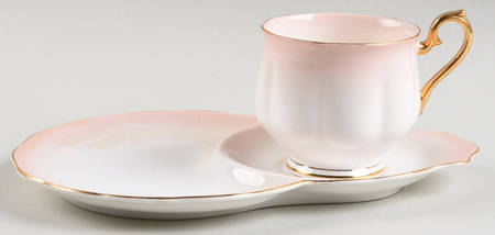 Rainbow Pink Snack Plate & Cup Set