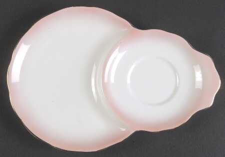 Rainbow Pink Plate for Dessert Plate & Cup Set