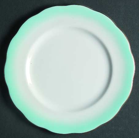 Rainbow Aqua Bread & Butter Plate