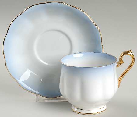 Rainbow Blue Footed Cup & Saucer Set
