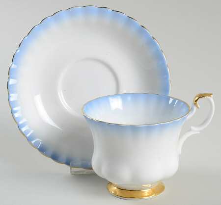 Rainbow Blue Footed Cup & Saucer Set
