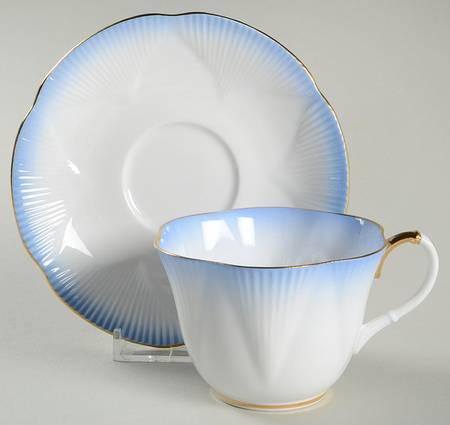 Rainbow Blue Footed Cup & Saucer Set