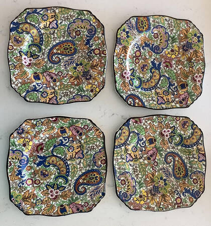 Paisley Blue Bread & Butter Plate