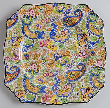 Paisley Blue Salad Plate