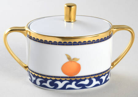 Frutta Alla Finestra Blue Sugar Bowl & Lid