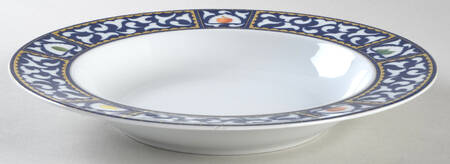 Frutta Alla Finestra Blue Large Rim Soup Bowl