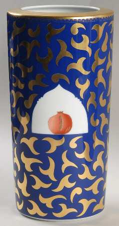 Frutta Alla Finestra Blue 11" Vase