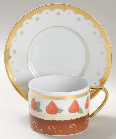 Dolci Deco Caprese Flat Cup & Saucer Set