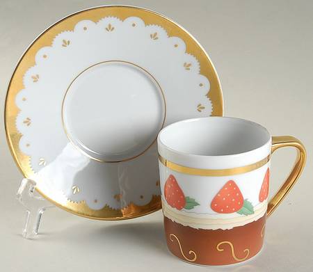 Dolci Deco Caprese Flat Cup & Saucer Set