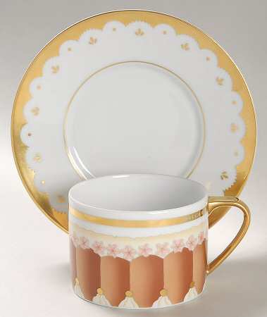 Dolci Deco Charlotte Flat Cup & Saucer Set