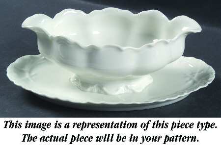 Norma Gravy Boat with Attached Underplate
