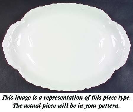 Norma 18" Oval Serving Platter with Well