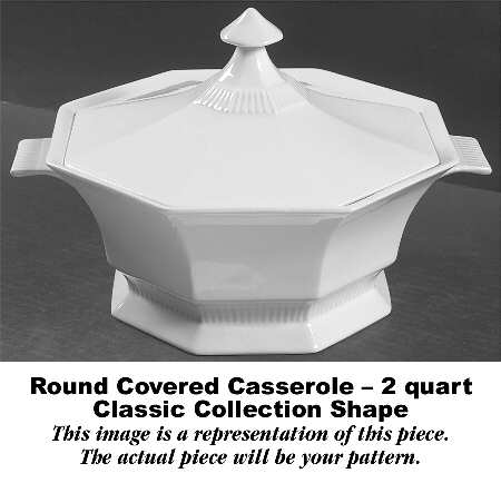 Winter Wonderland 2 Qt Round Covered Casserole