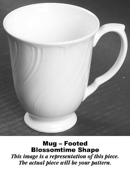 Sweetheart Roses Footed Mug