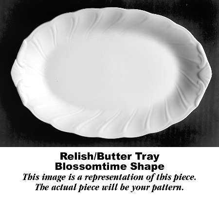 Sweetheart Roses Relish/Butter Tray