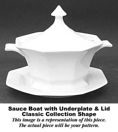 Winter Wonderland Sauce Boat & Lid with Underplate